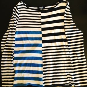 CHAP'S Long sleeve striped tee